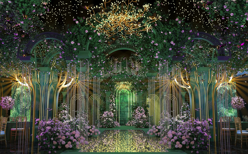 庆安奇妙森林婚礼堂效果展示