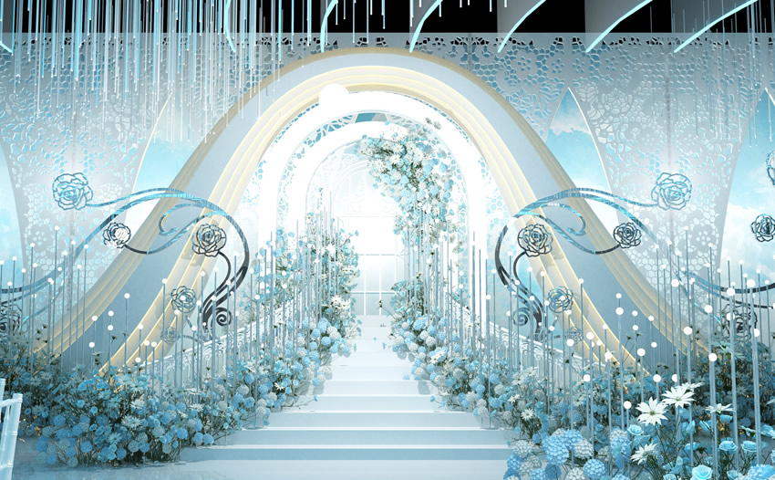 庆安釡香烙馍村水晶厅效果展示